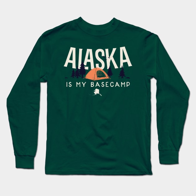 Alaska is my Base Camp Long Sleeve T-Shirt by jdsoudry